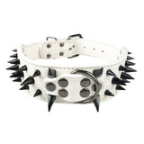 Cool Dog Collar Spiked Studded Leather Pet Dog Collars Pitbull Bulldog Collar Perro For Medium Large Dogs Boxer German Shepherd