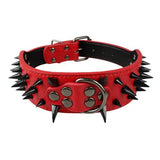 Cool Dog Collar Spiked Studded Leather Pet Dog Collars Pitbull Bulldog Collar Perro For Medium Large Dogs Boxer German Shepherd