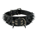 Cool Dog Collar Spiked Studded Leather Pet Dog Collars Pitbull Bulldog Collar Perro For Medium Large Dogs Boxer German Shepherd