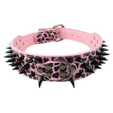 Cool Dog Collar Spiked Studded Leather Pet Dog Collars Pitbull Bulldog Collar Perro For Medium Large Dogs Boxer German Shepherd