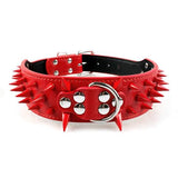 Cool Dog Collar Spiked Studded Leather Pet Dog Collars Pitbull Bulldog Collar Perro For Medium Large Dogs Boxer German Shepherd