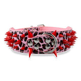 Cool Dog Collar Spiked Studded Leather Pet Dog Collars Pitbull Bulldog Collar Perro For Medium Large Dogs Boxer German Shepherd