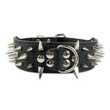 Cool Dog Collar Spiked Studded Leather Pet Dog Collars Pitbull Bulldog Collar Perro For Medium Large Dogs Boxer German Shepherd