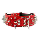 Cool Dog Collar Spiked Studded Leather Pet Dog Collars Pitbull Bulldog Collar Perro For Medium Large Dogs Boxer German Shepherd