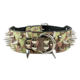 Cool Dog Collar Spiked Studded Leather Pet Dog Collars Pitbull Bulldog Collar Perro For Medium Large Dogs Boxer German Shepherd