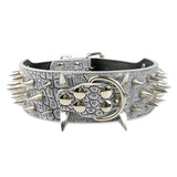 Cool Dog Collar Spiked Studded Leather Pet Dog Collars Pitbull Bulldog Collar Perro For Medium Large Dogs Boxer German Shepherd