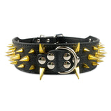 Cool Dog Collar Spiked Studded Leather Pet Dog Collars Pitbull Bulldog Collar Perro For Medium Large Dogs Boxer German Shepherd