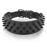 Cool Dog Collar Spiked Studded Leather Pet Dog Collars Pitbull Bulldog Collar Perro For Medium Large Dogs Boxer German Shepherd