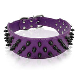 Cool Dog Collar Spiked Studded Leather Pet Dog Collars Pitbull Bulldog Collar Perro For Medium Large Dogs Boxer German Shepherd