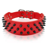 Cool Dog Collar Spiked Studded Leather Pet Dog Collars Pitbull Bulldog Collar Perro For Medium Large Dogs Boxer German Shepherd