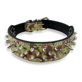 Cool Dog Collar Spiked Studded Leather Pet Dog Collars Pitbull Bulldog Collar Perro For Medium Large Dogs Boxer German Shepherd