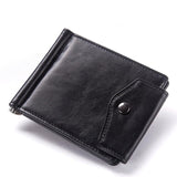 GZCZ Fashion 2018 HOT Genuine Leather Money Clips RFID High Quality Cow Men Wallet