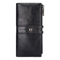 GZCZ 2019 New Genuine Leather Wallet Female Long Cell Phone Pocket Purse Fashion Hasp Zipper Poucht Women Wallet