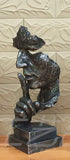 Smoking a cigar Portrait of Sculpture Creative Home Decorative Resin Figurines Not Hear/talk/see Study Room Decor Accessories