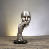 Smoking a cigar Portrait of Sculpture Creative Home Decorative Resin Figurines Not Hear/talk/see Study Room Decor Accessories
