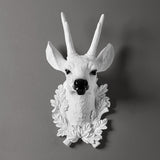 2018 Home Decoration Accessories Furnishing Resin Animal Head Hanging Pendant Bar Mural Deer Living Room Wall Ornaments